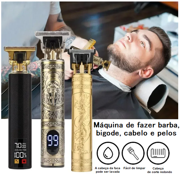 Aparador Elétrico para Cabelo/Barba e pelos indesejados